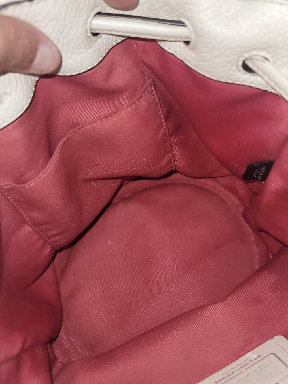 COACH Tea Rose Leather Drawstring Limited Edition Bucket Bag Good Condition 2016 - Picture 10 of 12